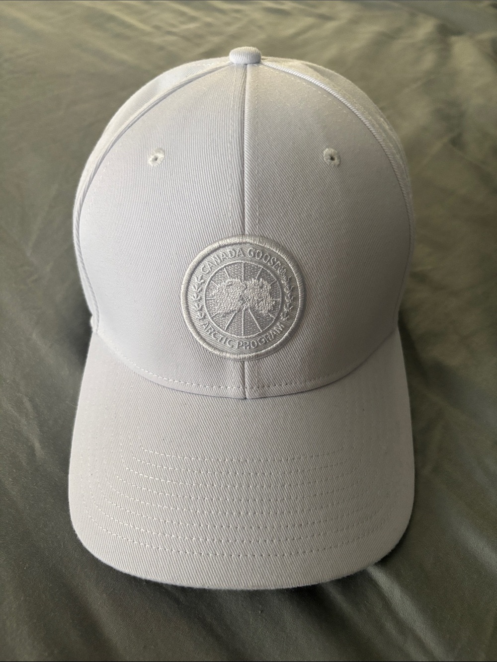 Canada Goose White Tonal Cap